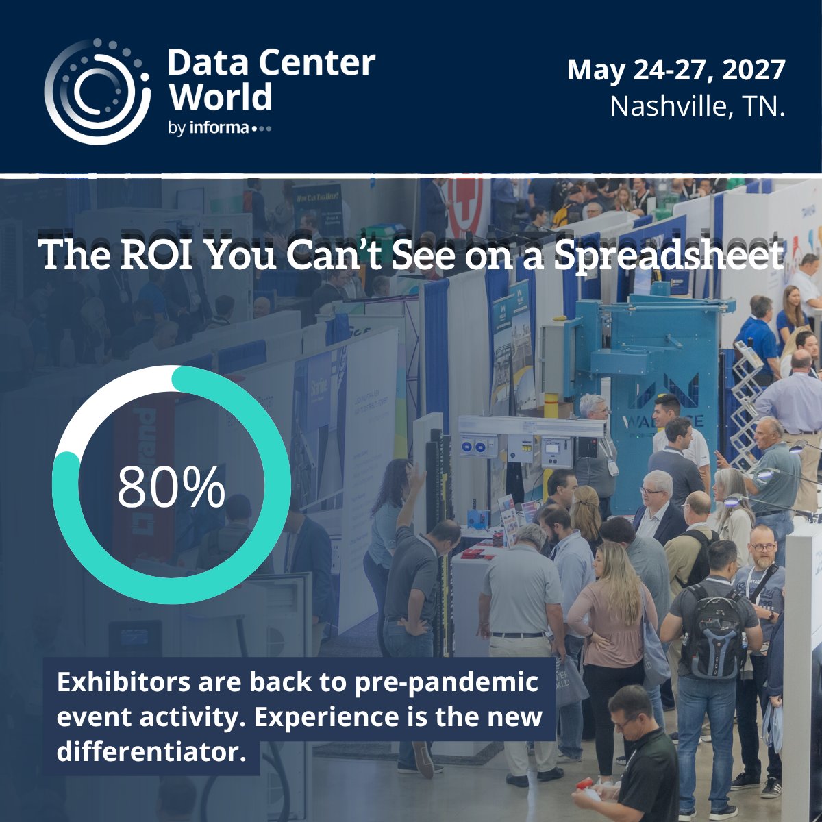 DataCenterWorld's tweet photo. What if the real ROI of your event does not show up in your post show lead report? As you plan your next exhibit strategy, gain deeper insights into customer lifetime value.

👉 Read here: https://t.co/Hia83D4wKa 

#EventROI #B2BMarketing #ExperientialMarketing #DataCenterWorld https://t.co/AVC8VbFgmp