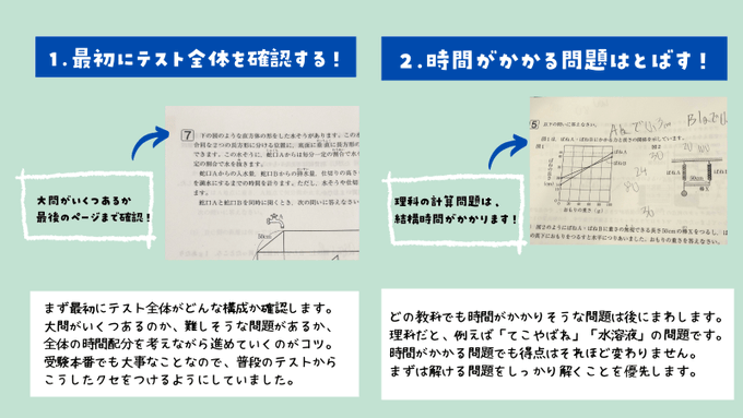 テストで点が取れない子、 勉強不足とは限りません。 ・最初から順番に
