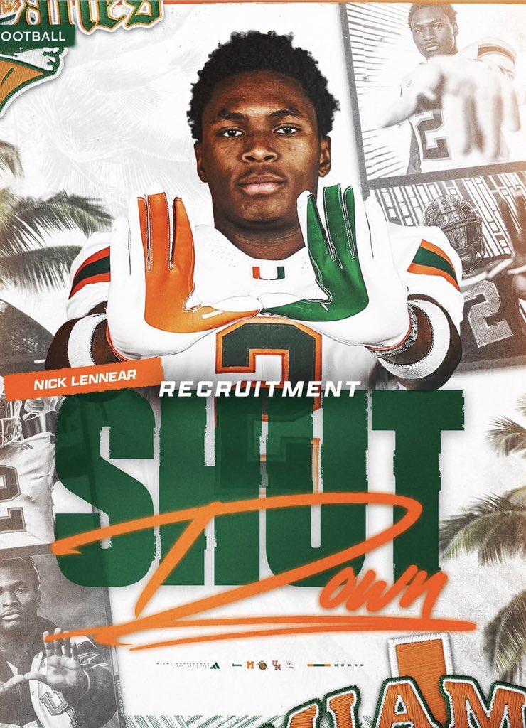 TrintonBreeze's tweet photo. BREAKING: Miami elite 5 ⭐️ WR @_youngshiner_n1 announces on his instagram that his recruitment is officially SHUTDOWN 🙌 #GoCanes https://t.co/IzNHQb7Mbr