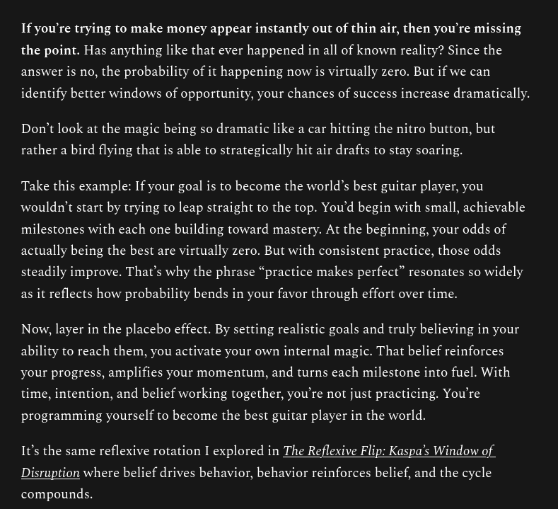 KodinglsFun's tweet photo. @realvijayk What happens when we collectively direct our placebo effect toward a shared goal?

Can it be amplified when a group focuses on the same outcome?

What’s the epistemic boundary between placebo &amp; manifestation?

Can coordinated placebo belief act as a form of social technology? 🤯 https://t.co/NWP4Mf8weW