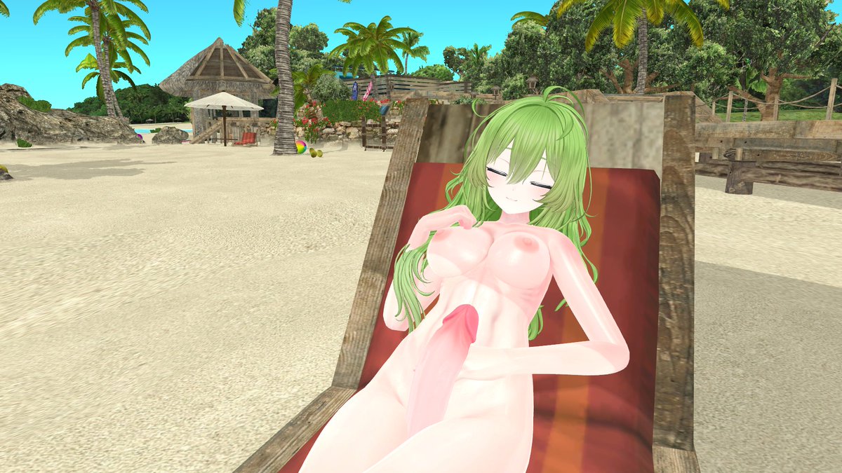 YuukaKazami_vr's tweet photo. Fell asleep sunbathing but it felt like i was being watched~
#Vrchat #Nsfw #Vrclewd #Futa #Boobs #Beach https://t.co/r1peKovVQQ