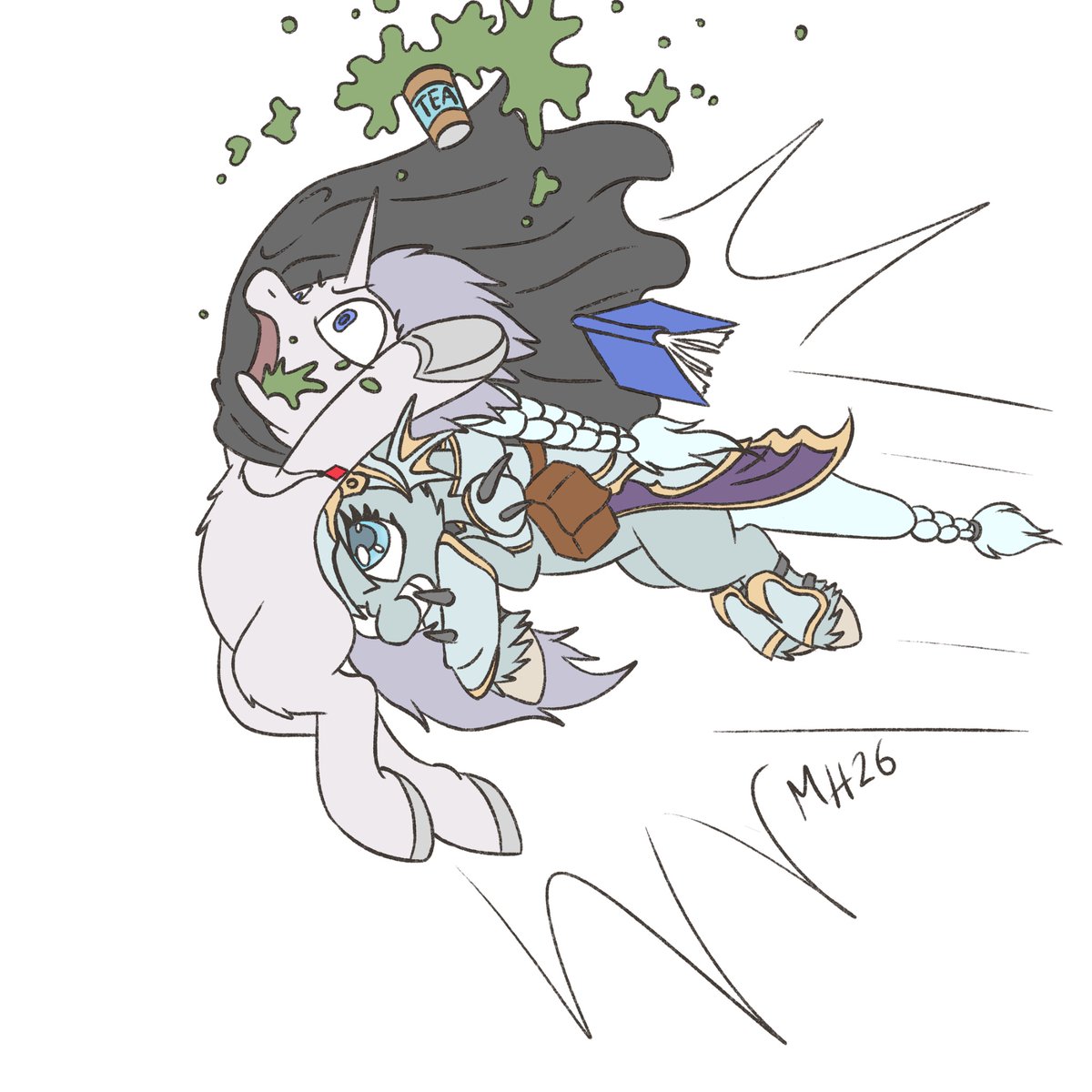 Kutkumegsan's tweet photo. YCH commission for @corejo.bsky.social from 3-10-26
All Fractal wanted was a cup of tea.
Whistle, the torpedo pony. ๐ซ
#ponytorpedo #mlpych #mlpcommission #torpedopony #rocketpony #ponycommission #mlpfim #mlptorpedo https://t.co/ygZBfuj99T