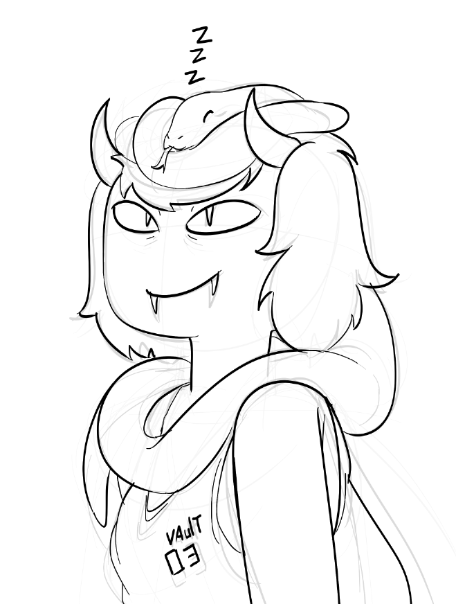 RuleBandit's tweet photo. A tired Lizard Princess
I've been really busy these past few days and I'd forgotten that the anniversary of the “Breezy” episode is on June 5. I already have an idea, but I don't think it'll be ready by the premiere date. Should I go ahead and do it anyway? https://t.co/q03D5C5Xp7