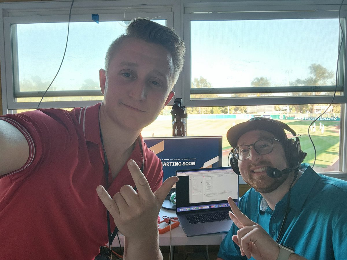 JesseCookTV's tweet photo. Home game #2 for the @longbeachcoast is on the way!

@thejoeymiller and I are on the air for the 6:35 p.m. PST first pitch right here:
https://t.co/g3rb617Pta https://t.co/H28BCpXaX8