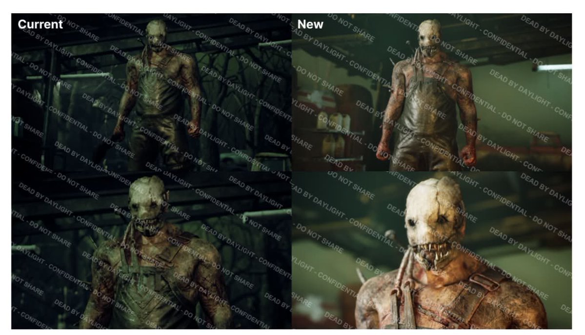 RuthlessLeaks's tweet photo. Additional Image For The Model Rework:

The Trapper

(His cleaver is missing in the “New” images, could mean model rigs will be updated as well) https://t.co/MtLIcKvumP