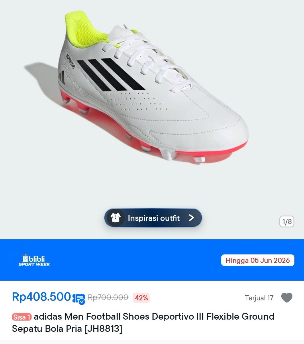 setwn9's tweet photo. ADIDAS BARU DISKON GEDE GAISS 🚨🚨🚨

Sepatu running cuma 400 ribu an ajaa. Langsung satsett aja dehh kunjungi official storenya sebelum kehabisan.

Blibli      : https://t.co/SAzasWUgAH 

Shopee : https://t.co/h2sH8PbzcG 

#sale #adidas #diskon https://t.co/IhniFpwGAd