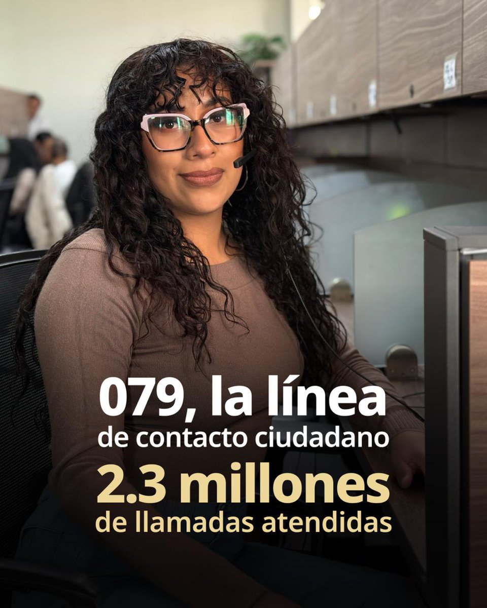 AgenciaGobMX's tweet photo. Con el Centro de Atención 079 unificamos 26 líneas de servico en un solo número de marcación corta.

A la fecha hemos atendido 2.3 millones de llamadas sobre becas, pensiones, apoyo a mujeres en situaciones de violencia, trámites del registro civil, citas para el pasaporte  y muchos servicios más del @GobiernoMX, las 24 horas, los 365 días del año.

Seguiremos transformando la atención pública🇲🇽