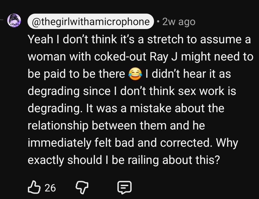 MhmIdDoThat's tweet photo. @Kyonzopmg @GWAMtweets Erm actually it's not an insult because I respect sex workers. https://t.co/EyY1TIy0t5