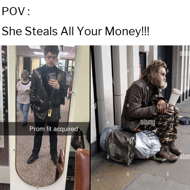 tomknowsbetter's tweet photo. Sad thing is, it's so true lmao

#womenstealmoney #fyp #memes #homelessfire #daddyissues #help #usa #viral https://t.co/UiquAIvc8Z