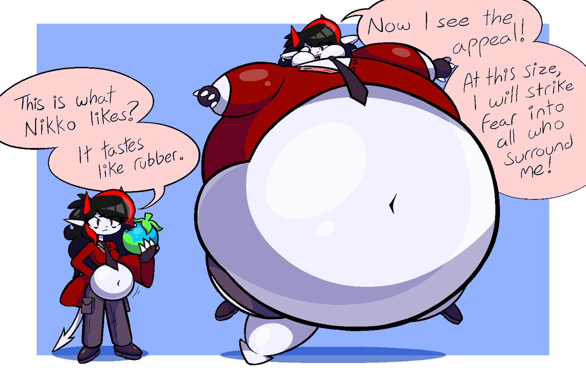 RubberRubee's tweet photo. Dicey is told about a weird blimp fruit and gives it a try https://t.co/CuPESGPV8G