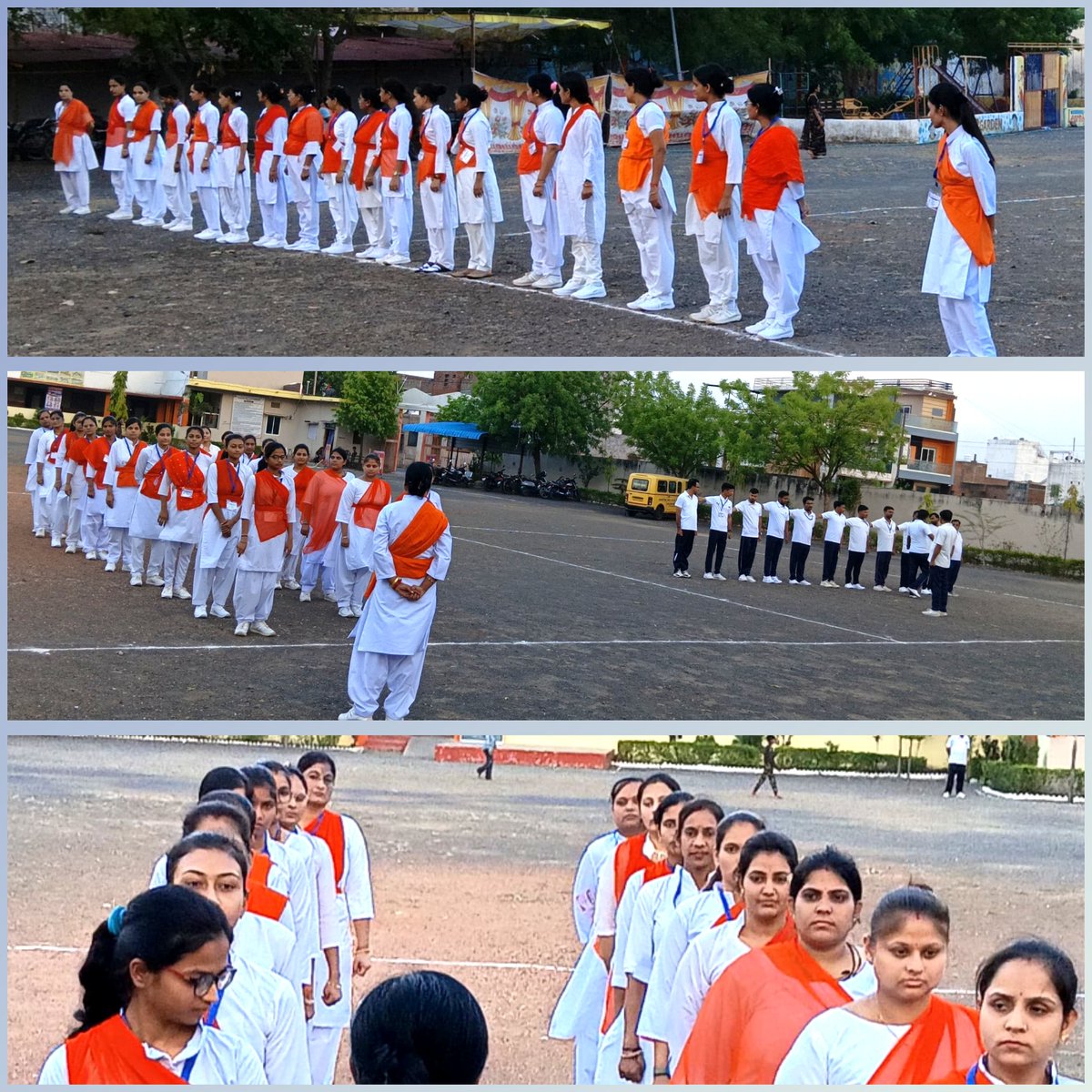 Raghavd1974's tweet photo. #विद्या_भारती_मालवा #मंदसौर_विभाग 
✨ नवीन आचार्य विकास वर्ग 2026 ✨
सायं संघ स्थान पर...खेल, व्यायाम, योग, और समता का अभ्यास करते प्रशिक्षार्थी आचार्य/दीदी...🙏 https://t.co/siwnGgBV8h