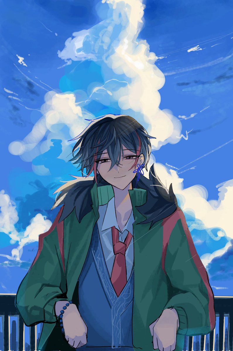 kinoko___85's tweet photo. #贖イポスト
拝啓、贖イ郵便局の皆様へ　公開NPC 鳴上蒼葉

君と青 https://t.co/sr5nSe40Xj