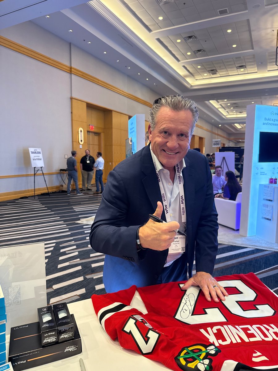 cmicsoftware's tweet photo. A great week at #CFMA2026! Meaningful connections, great conversations, and a signed Jeremy Roenick jersey giveaway. Thanks all! https://t.co/CCS9MqoMyK