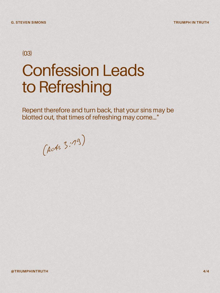 Triumph_Fam's tweet photo. In this week's teaching, we explore what the Bible says about confession, forgiveness, and walking in obedience. Want the full study? Watch the complete teaching on YouTube here: https://t.co/vlAEAwlndh https://t.co/ONrJKuEreG