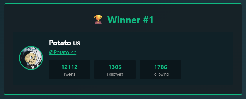Sleepdotsui's tweet photo. Congratulations @Potato_sb you won! 🎉
Draw ID: 913023801310

Fair &amp; Transparent Giveaways ✨
Follow for more @twxpicker https://t.co/qCp2ZDJcU2 #TwXPicker #Giveaway https://t.co/w1qTEyp1Xf