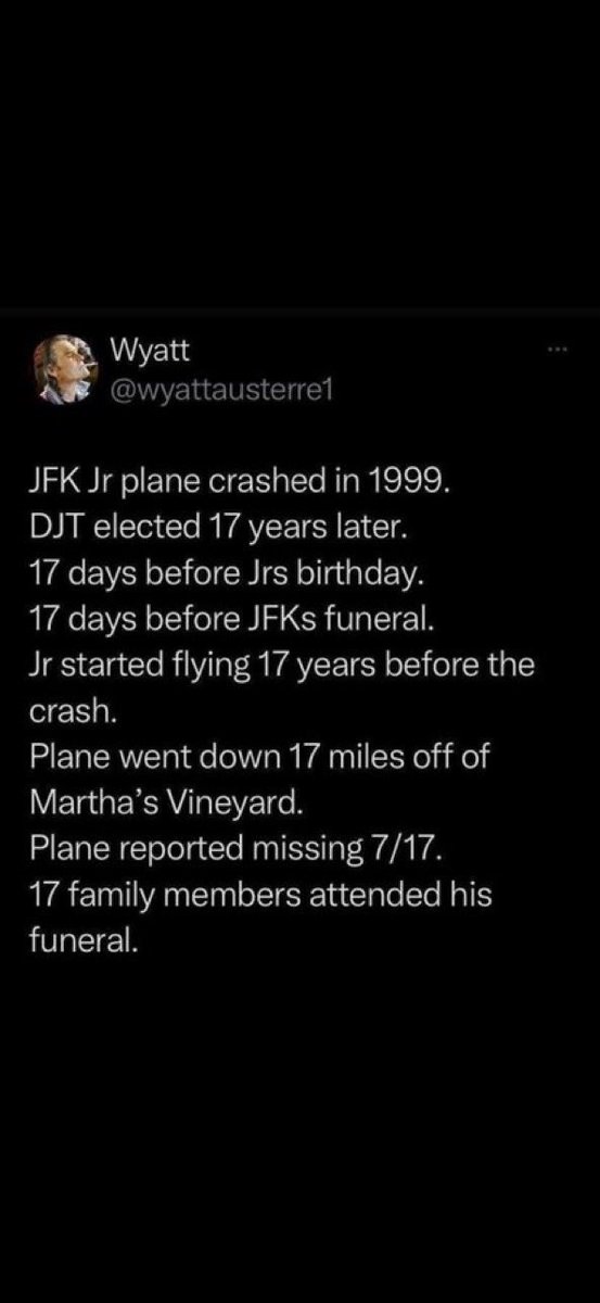 JohnfKennedy608's tweet photo. Jr's Death Was A PsyOp, He's Alive!

H/T Ron Starr https://t.co/xqXlf0aOWW