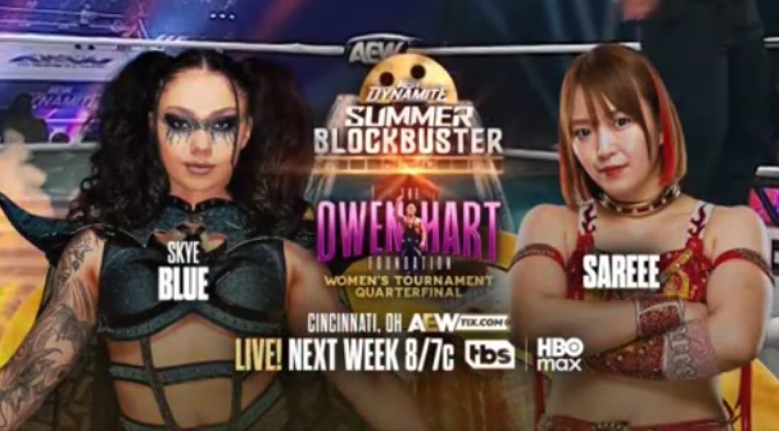 WrestlePurists's tweet photo. Sareee minutes on Dynamite. 

God bless. 

#AEWDynamite https://t.co/osygL6cz0J