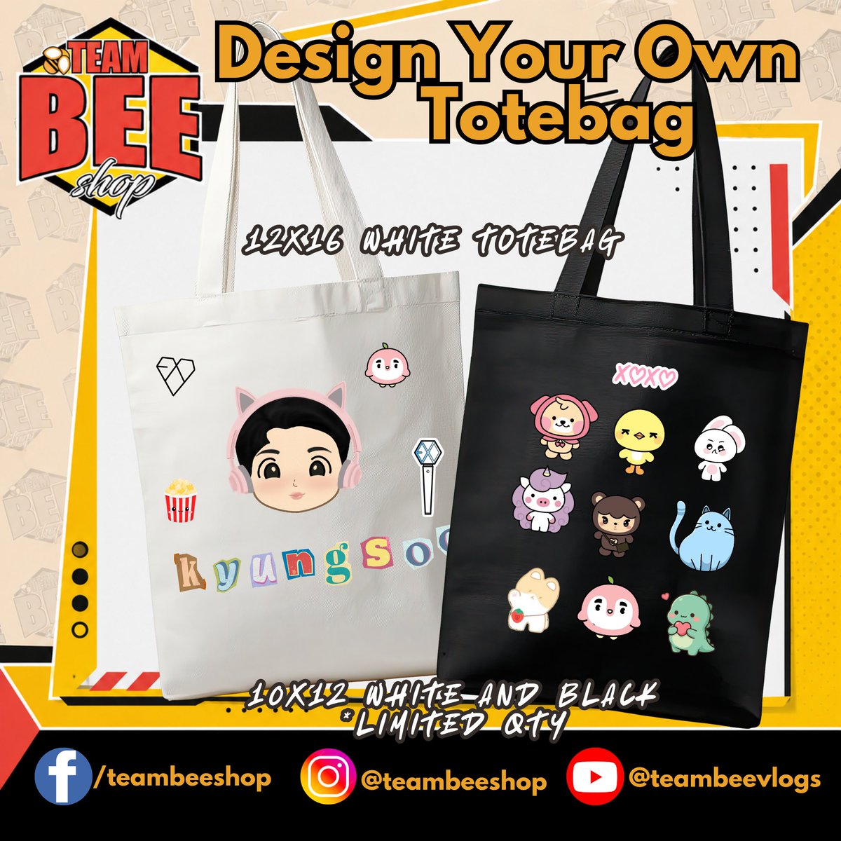 aubreybahalla9's tweet photo. 👜 "May slot pa kaya?"
Not with this donation tier. 😌✨
Enjoy a GUARANTEED Design Your Own Totebag slot and create your own EXhOrizon keepsake. 💛
Check nio na ung donation link!
#EXhOrizon #EXOLPH #FanProject @kyungsoobam https://t.co/18Lkuz4XiW