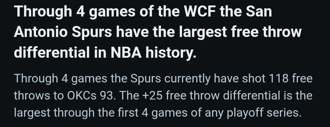 thundercudi's tweet photo. I would trade the thunders “generational whistle” for whatever the hell the spurs got going on the last 2 series https://t.co/6zgmz5qVfQ