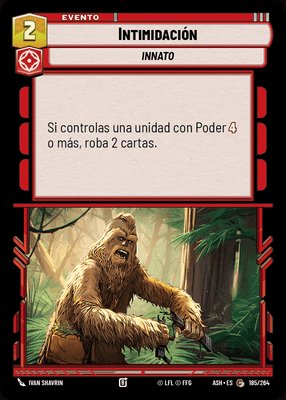 HauseCard's tweet photo. Spoilers de Star Wars Unlimited Ashes of the Empire set 8.

🟥 Presta atención 
🟥 Campo de minas traicionero 
🟥 Intimidación 
🟥 Ambición desmedida 

#SWU #StarWars #StarWarsUnlimited https://t.co/LPpWmtZpIk