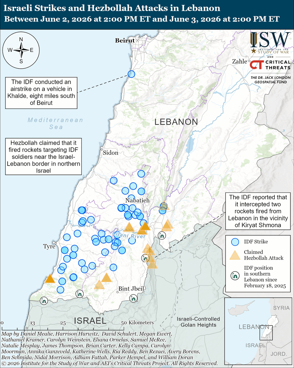 Institute for the Study of War tweet media