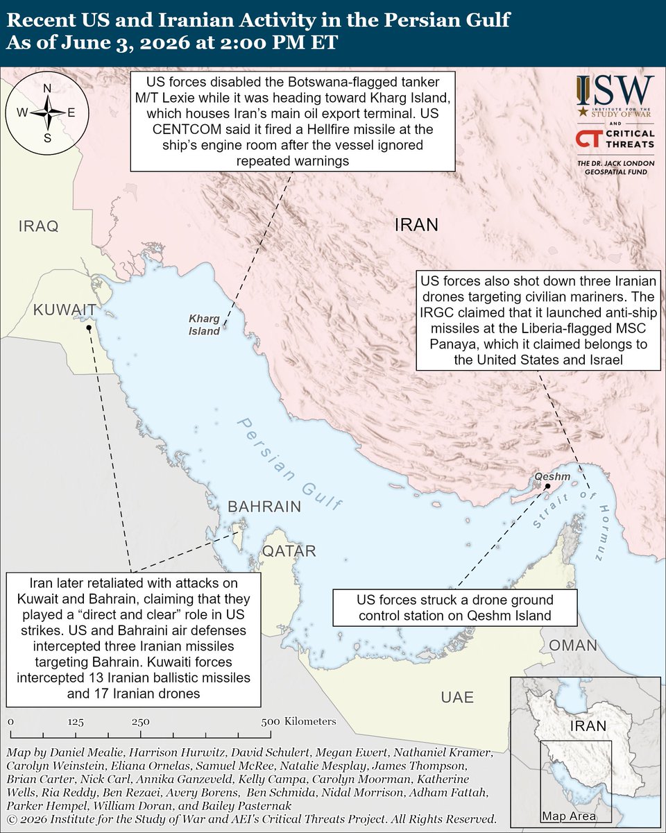 Institute for the Study of War tweet media