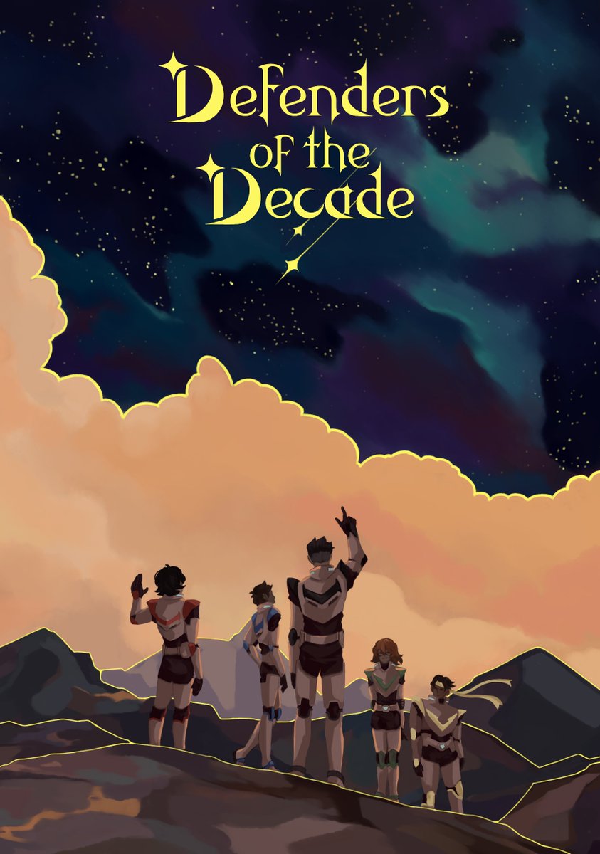 dotd_zine's tweet photo. ✨Defenders of the Decade is a celebration of 10 years of VLD!✨

Our beautiful cover is drawn by im_resident (who can be found on Tumblr)
#vld #voltron #fanzine https://t.co/QW8xn6SuKT