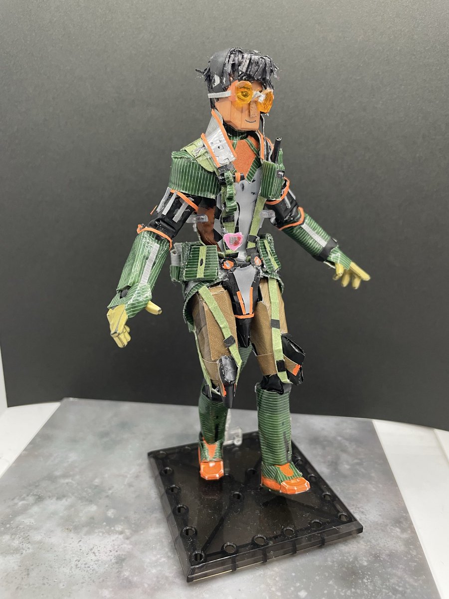 chupon74631672's tweet photo. I've finished the Amir action figure!

 #warframefanart #tennocreate 
#warframe #warframe1999
#amirbeckett https://t.co/lmNhi98dta