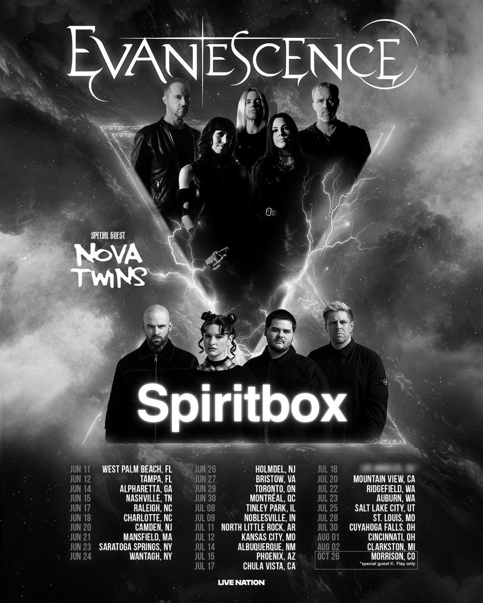 spiritboxband's tweet photo. See you next week w/ @evanescence @NovaTwinsMusic 

Tickets: https://t.co/6NTUd7kNR0 https://t.co/rKVt267MGS