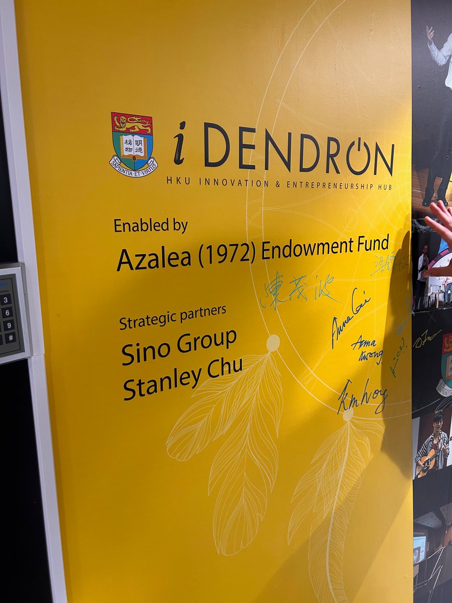 to_2106's tweet photo. 昨日は香港大学のインキュベーション施設iDENDRONを訪問。最も伝統があり，多様な学部を擁するこの大学でどのようなアントレ教育が行われているのか。学生・院生で4万，超エリートたちがスタートアップに向かう理由は。インセンティブの設計など，勉強になることが多々あった。 https://t.co/REVkZYw8TA