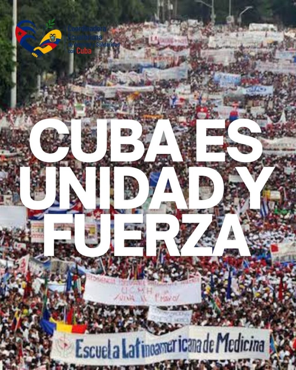 lunibelula's tweet photo. No queremos más amenazas de Trump contra Cuba. Queremos paz, soberanía y cooperación entre pueblos. #EcuadorConCuba #NoGuerraContraCuba https://t.co/0vQgUnnDRl