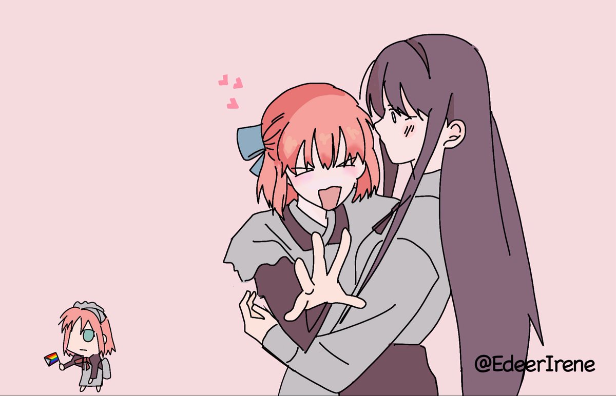 EdeerIrene's tweet photo. Happy Pride Month to every LGBTQ+ member of the Tsukihime fandom! #Tsukihime #Kohakuxakiha #MeltyBlood #TypeMoon #akihatohno https://t.co/adNuiVngyj