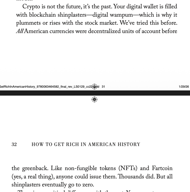 drjoemoore's tweet photo. @nic_carter @R89Capital repeat after me. All self-issued currencies in American history eventually go to $0. https://t.co/P5CylczrCB