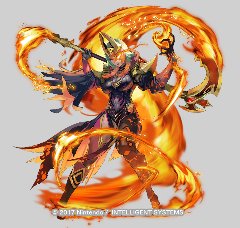 vostok01_ms's tweet photo. ファイアーエムブレムヒーローズにて救世英雄
「炎宿す王女 レーギャルン」のデザインとイラスト担当させていただきました。 https://t.co/JXTpbGdhjn