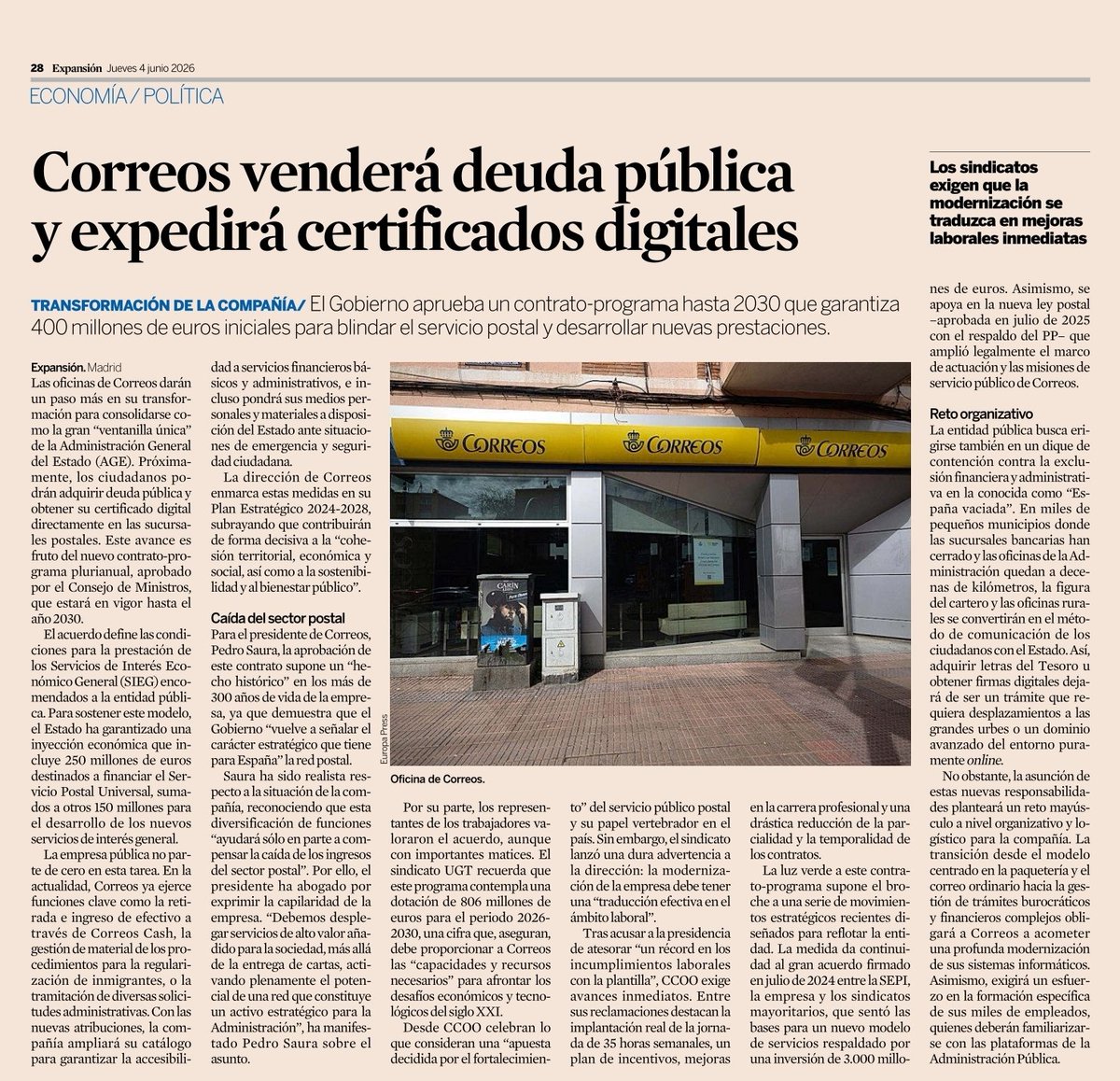 icpmp's tweet photo. Si ni Correos sabe para qué existe Correos, ni cuál es su negocio o su sector de actividad, lo que hay que hacer es cerrar Correos, en vez de seguir pagando un dineral para que unos pocos románticos sigan pegando sellos en sus sobres. https://t.co/OBwWXXkZyt