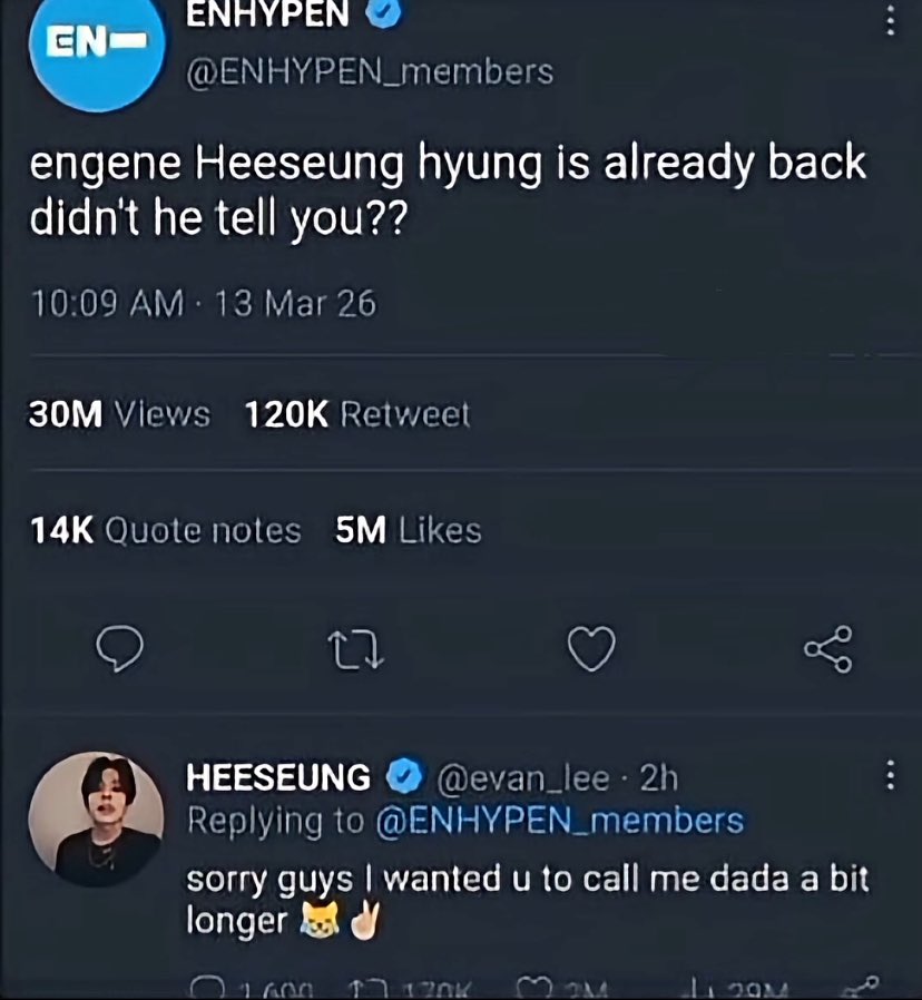 AlsoEvan20's tweet photo. HEESEUNG IS BACK Y’ALL!!!!!

#SEVEN_HEARTS_BEAT_AS_ONE
#BLUE_SKY_HOLDS_SEVEN_LIGHTS https://t.co/op3yowAH2O