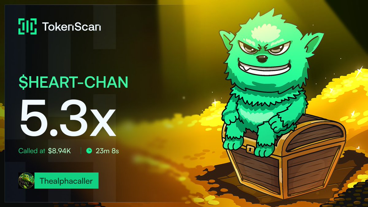 bigwave655's tweet photo. Giving you early entry

$HEARTCHAN

CA: GZDfz8uSH9KTpCUSvNffiRdoM1PKd4SWgb72B9Avpump https://t.co/S5FiJlsCZx