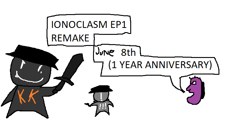 ionoclasm's tweet photo. HELLO NEW FOLLOWERS!!!

On June 8th, it will be IONOCLASMs 1 year anniversary! AND.. the episode 1 remake will RELEASE!

In this thread, I will share some trivia about the old first draft of Ionoclasm, and some sneakpeeks about episode 9 AND the remake. https://t.co/kC9ZWD8gZK
