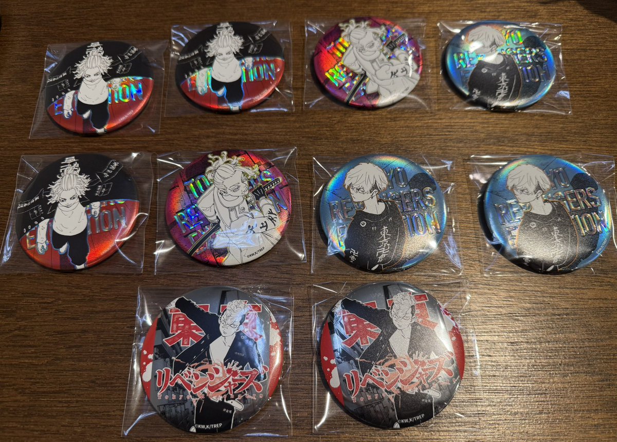 eee__13goods's tweet photo. 〘交換/譲渡〙東京リベンジャーズ 東リベ 新体験展 台湾 缶バッジ 

譲 ▷ 佐野 松野 三途 ☆花垣 ☆乾&amp;九井

求 ▶ 水玉 場地 または 780円(＋送料)

6月14日友情羅威舞手渡し可
それ以外は郵送📮
譲渡は☆���み(まとめて優先)
よろしくお願いいたします https://t.co/Hf8YaOMpqD