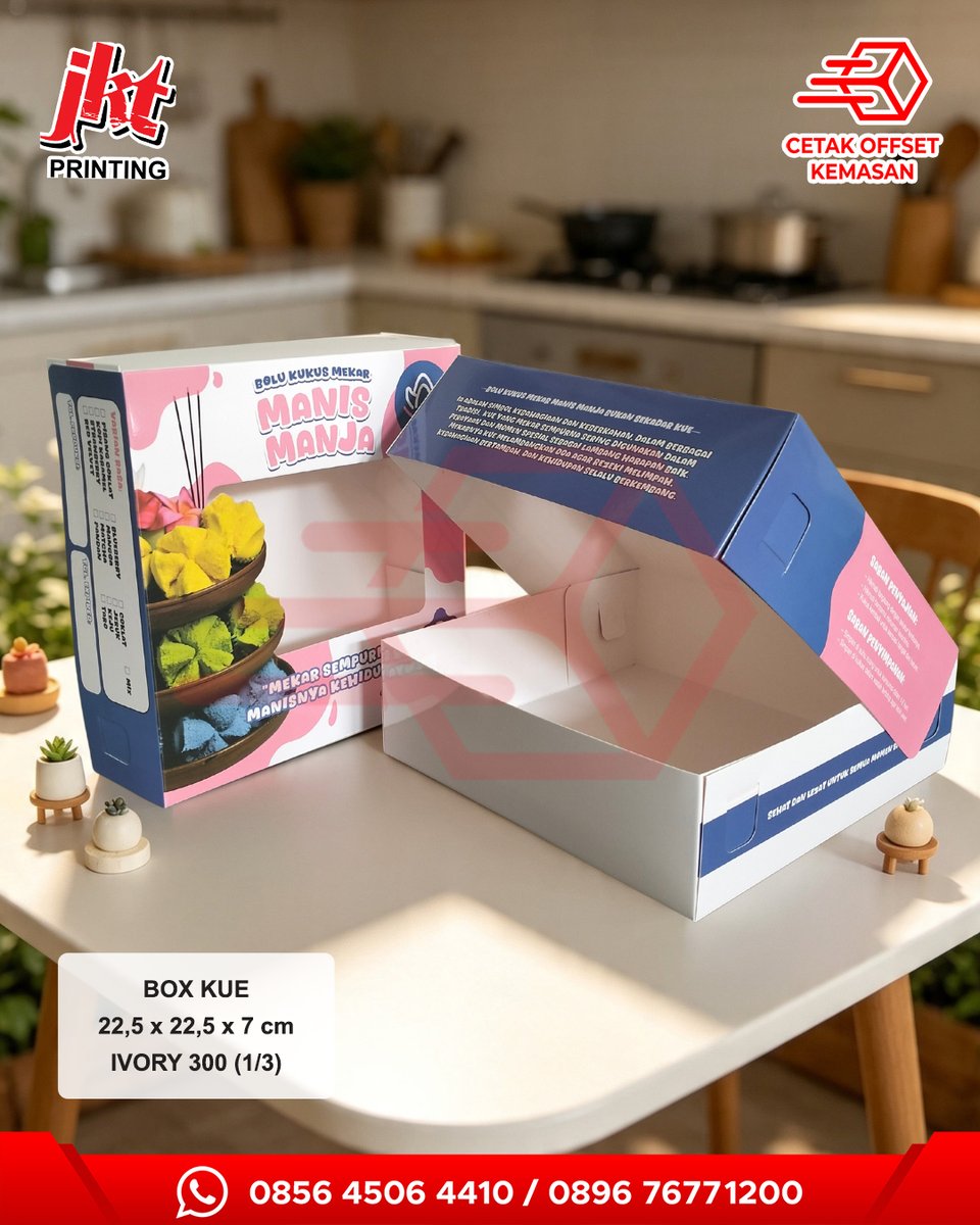 cetakoffsetmlg's tweet photo. Diskon Spesial! Box Kue Jumbo Custom Window Plus Plastik Glossy

📞 Hubungi Kami:
WA: 089676771200
WA: 0856-4506-4410

Shopee : https://t.co/F9G8dq6CYF
TikTokShop : https://t.co/qqkr0G5ooR

#packaging #kemasan #kue #kemasanmenarik #printing #percetakan #cetakoffsetkemasan https://t.co/eGxDfPwvSh