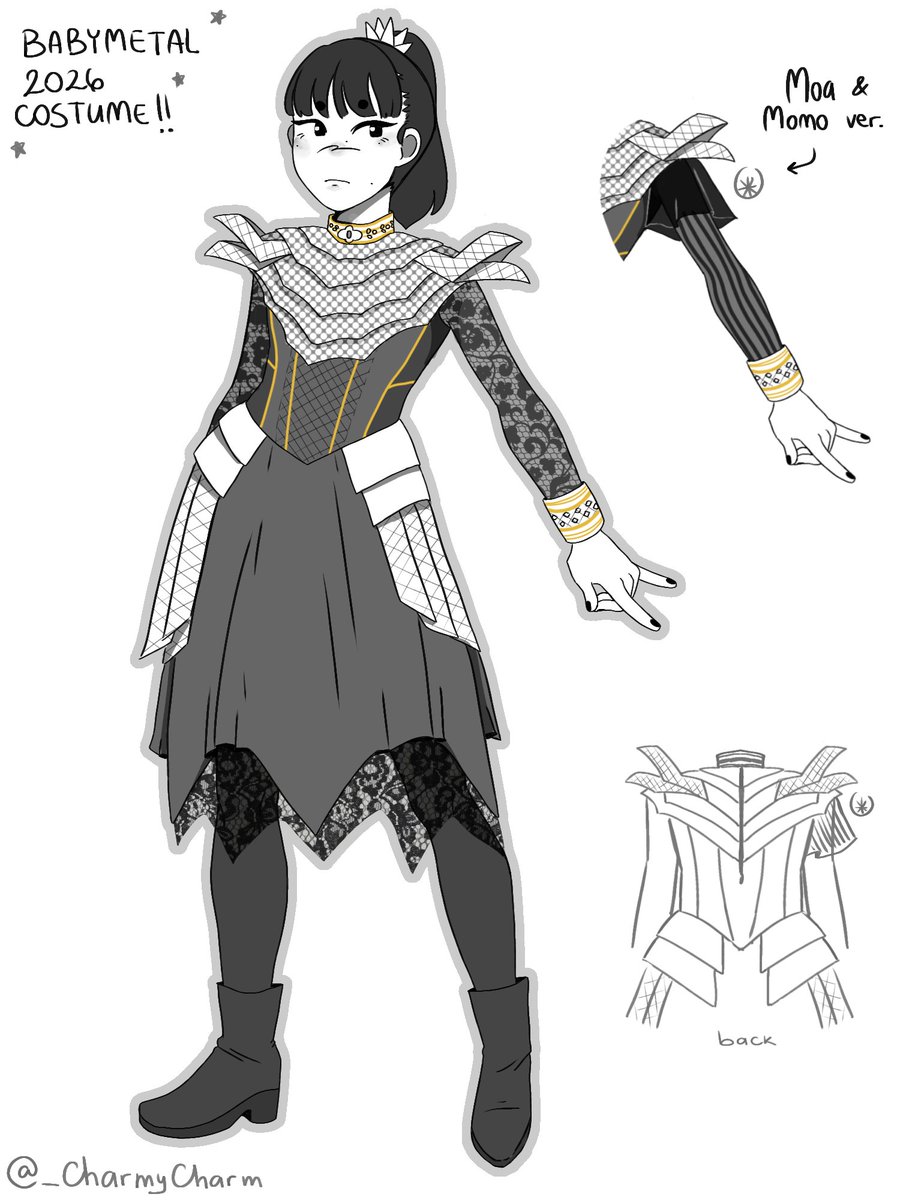 _CharmyCharm's tweet photo. my interpretation of the new suit ✨️
#BABYMETAL #babymetal_fanart #SUMETAL @BABYMETAL_JAPAN @KOBAMETAL_JAPAN https://t.co/BU4qaCRYAr