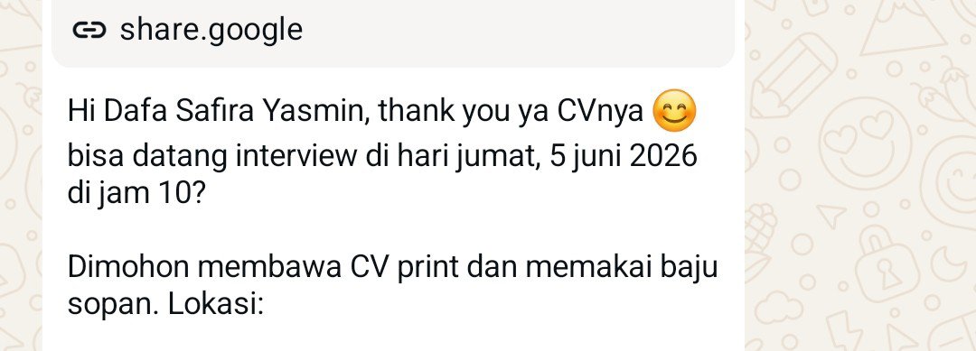 sidapus's tweet photo. seriusan aku butuh part time weekend tapi interviewnya besok pas jam magang pula 🤦🏻‍♀️ https://t.co/hvEFm4S8ts