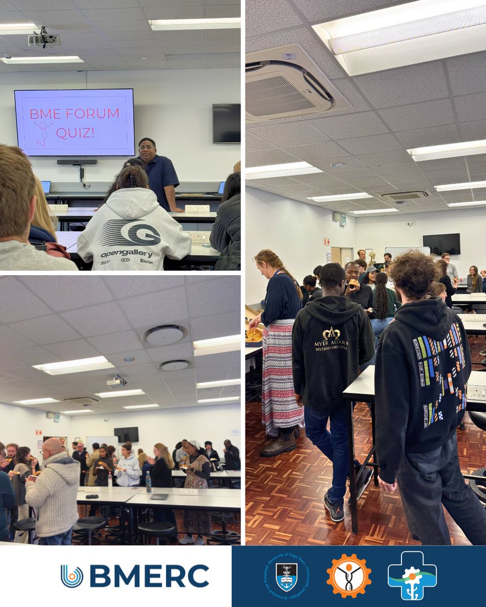 UCTMedTech's tweet photo. 𝐔𝐂𝐓 𝐌𝐞𝐝𝐓𝐞𝐜𝐡 𝐚𝐭 𝐭𝐡𝐞 𝐈𝐧𝐚𝐮𝐠𝐮𝐫𝐚𝐥 𝐁𝐌𝐄 𝐅𝐨𝐫𝐮𝐦

It was a pleasure for UCT MedTech to attend the inaugural BME Forum hosted by the BME Student Council.

The event brought together students, researchers, academics, and professional staff from across the Biomedical Engineering community, creating a valuable opportunity to connect, exchange ideas, and strengthen collaborations beyond our individual research groups.

A  special thank you to the BME Student Council for organising such an engaging and welcoming event. From meaningful discussions to the lively  FunQuest Quiz Competition facilitated by Queto Jenkins, the afternoon showcased the strong sense of community that drives innovation and collaboration within Biomedical Engineering at UCT.

It was a joy to be part of this initiative, and we look forward to seeing the BME Forum continue to grow as a platform for connection, conversation, and shared success.

#UCTMedTech #BiomedicalEngineering #UCT #ResearchCommunity #Collaboration #BMEForum

@SudeshSivarasu
@UCT_news
@NRF_News
@UCTHealthSci
@dstigovza
@uctbme