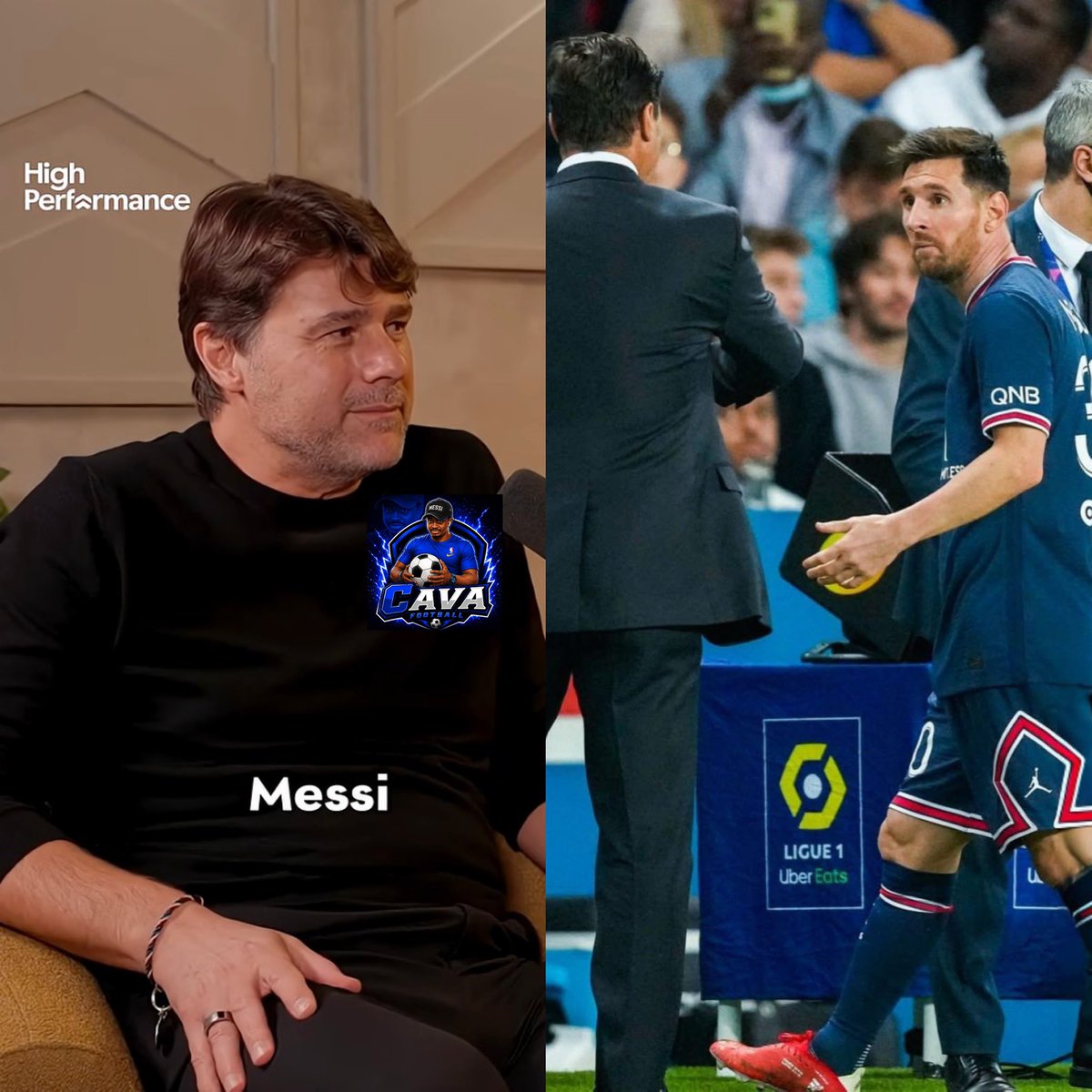 psg__chief's tweet photo. 🚨🗣️Mauricio Pochettino (Former PSG Coach) :

“The day I took Messi off before full time, I got to my hotel and my wife was staring at me. Then I asked her : ‘what?’..She replied : ‘why did you take out Messi’…I was so embarrassed. The media criticized my decision and even my own wife was against my decision too(laughs 😂)”