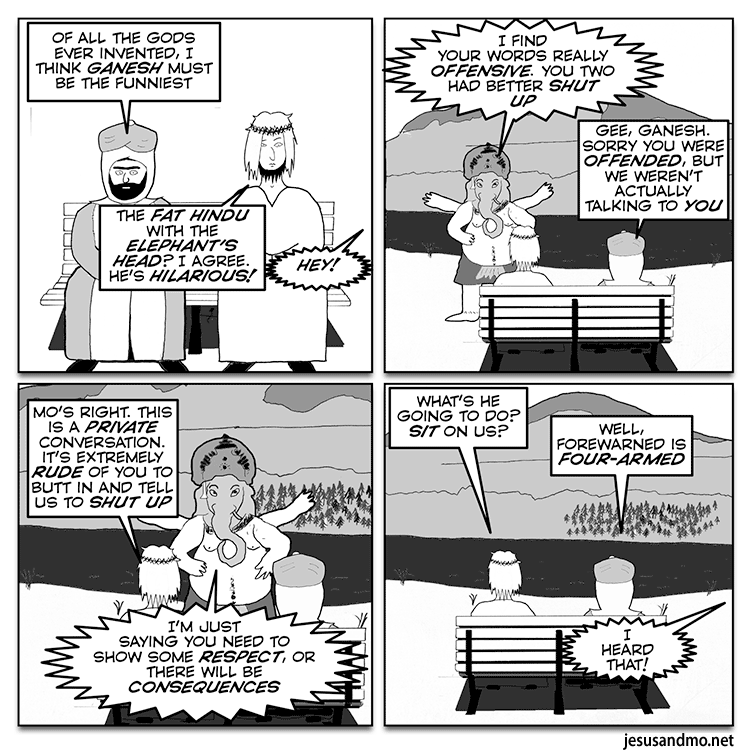 JandMo's tweet photo. Final RT - A resurrection from 2006 today, when Ganesh made his debut in the strip: https://t.co/k2NxqCxrZ8
