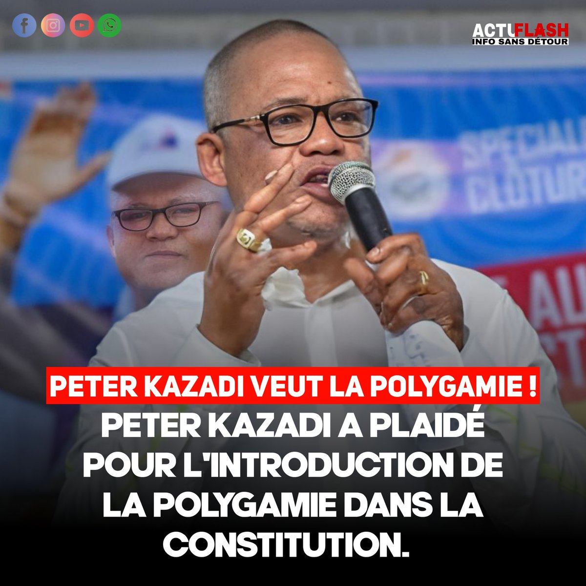 heritierbarca60's tweet photo. 🚨 La polygamie dans la future Constitution de la RDC fait débat. Lors d’un Space sur X, Peter Kazadi a plaidé pour son introduction dans la Loi fondamentale, alors que la question d’une révision constitutionnelle reste d’actualité.
#actualite #Polygamie #ConstitutionRDC https://t.co/w2DQV5pU8E