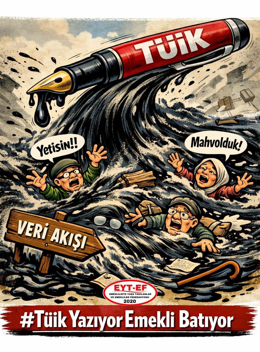 EytEmeklilerFed's tweet photo. EMEKLİ
👇
#TüikYazıyorEmekliBatıyor

#Tüik uçuruyor !
#Emekli batıyor !

Kâğıt üzerinde refah,
Gerçekte sefalet var !

Emekliyi #enflasyon a değil,
Yoksulluğa endekslediniz !

Ancak unutulmasın;
Emekli de Sandıkları uçuracak !

#Hükümet5000KısmiyiBatırdı
@RTErdogan
@isikhanvedat https://t.co/Wvn7cVUf6M