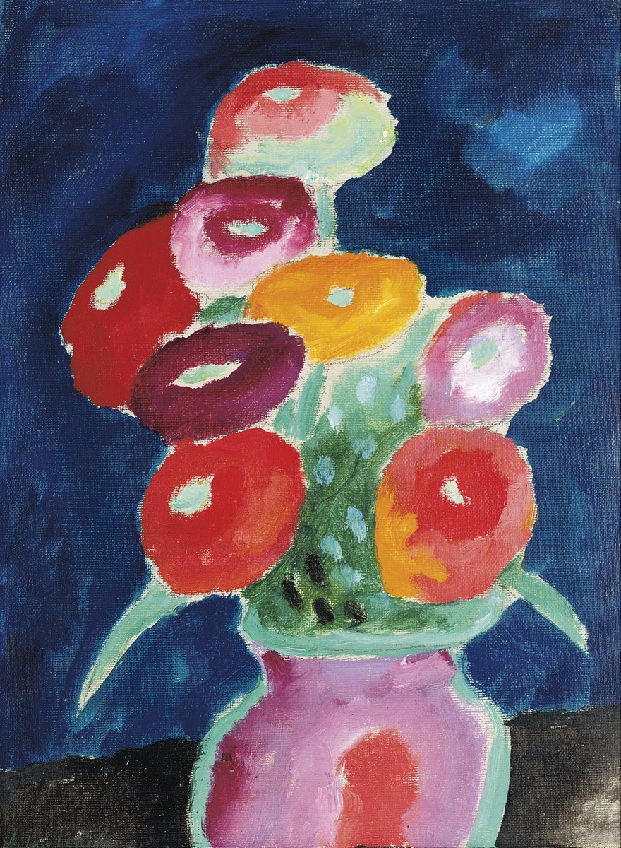 AniSWISSarts's tweet photo. Alexej von Jawlensky (1864-1941) - Flowers in the Vase, c 1918 https://t.co/oqm3qo6j8R