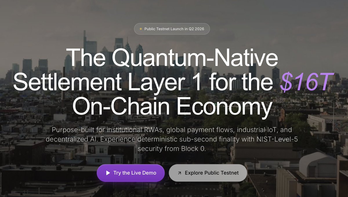 HIZITIV's tweet photo. We updated the HIZITIV website!

The new version gives a clearer view of what we are building: a quantum-native settlement Layer 1 for #RWA, global payments, industrial IoT, and decentralized #AI, with post-quantum security from Block 0.

Explore it: https://t.co/w9FJybUcOt https://t.co/PNEaW7vtC0