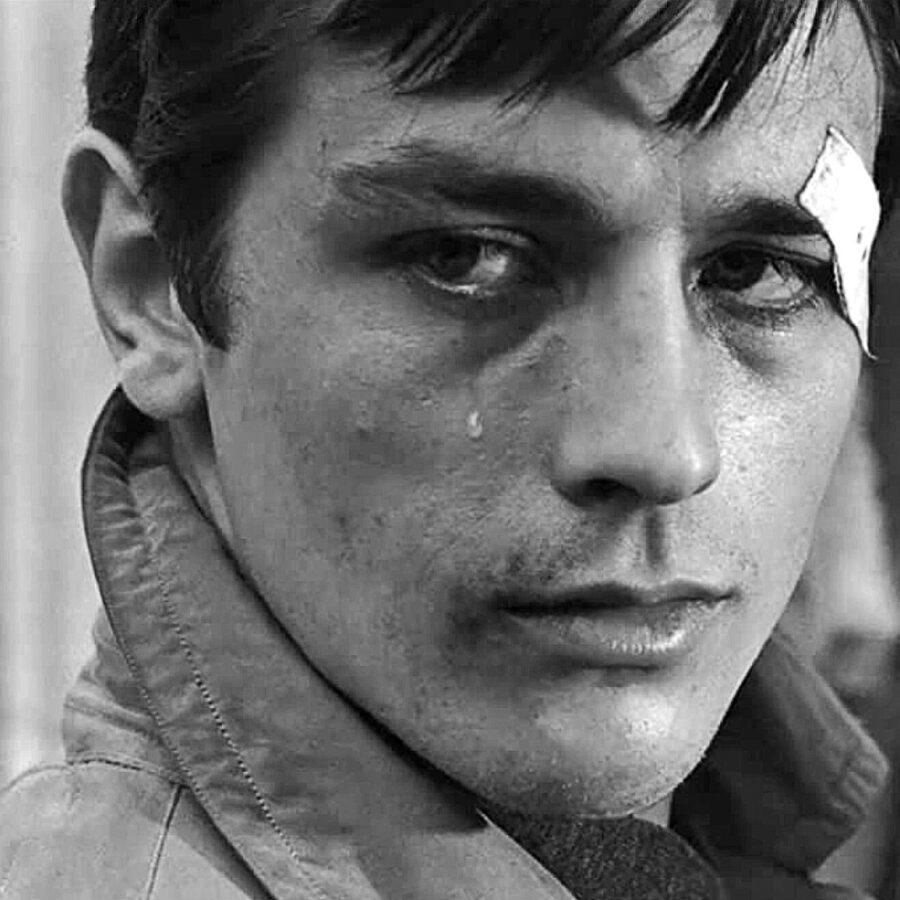 distractedfilm's tweet photo. CLOSE-UP:  

Alain Delon.   

Luchino Visconti's Rocco And His Brothers.

catchup https://t.co/tZsQx2XEUk